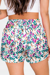 Printed High Waist Shorts OutfitFlow